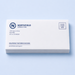 Custom envelopes printed in full color on smooth white stock