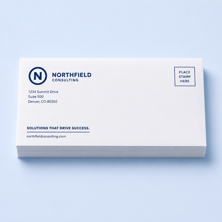 1-Color Envelopes: custom marketing materials by Migo