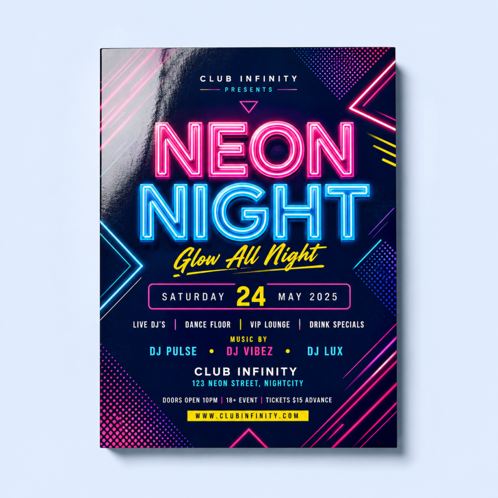 Premium club flyer