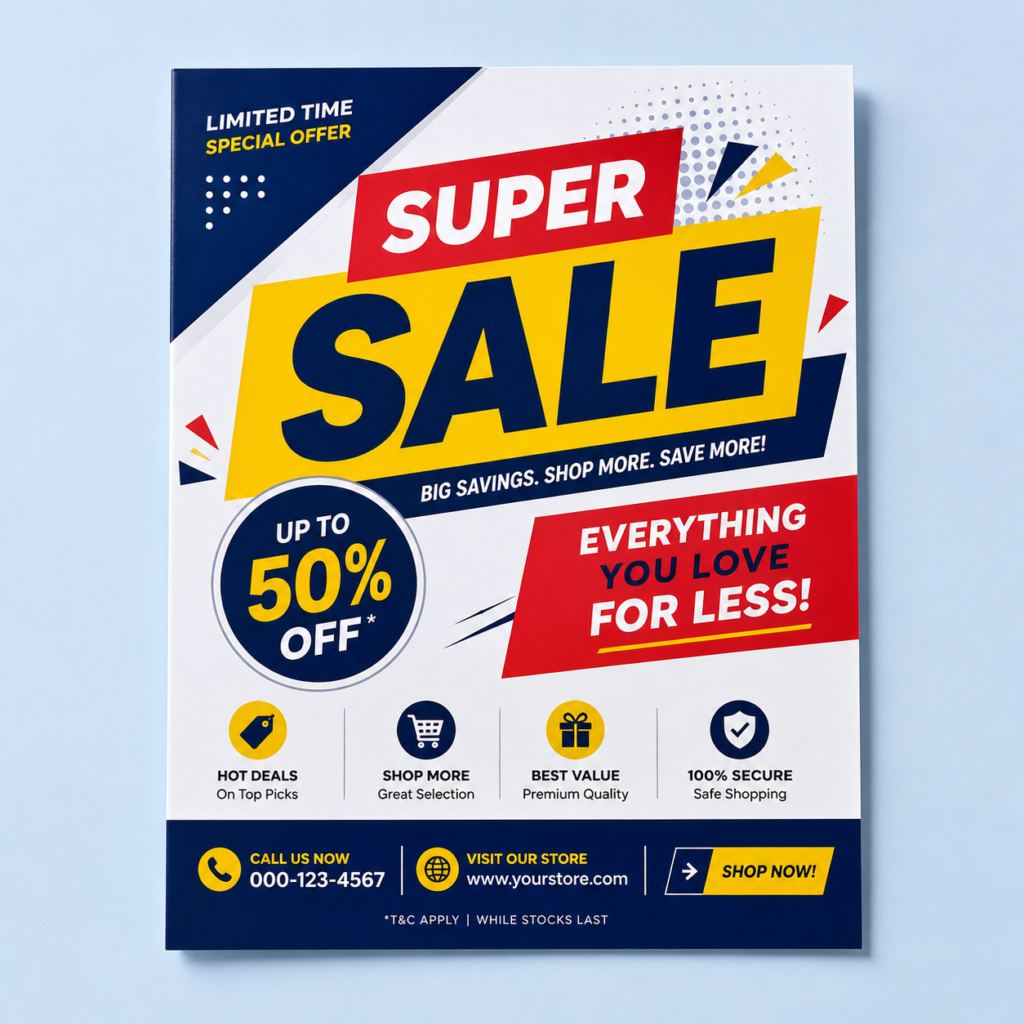 Flyers and marketing materials