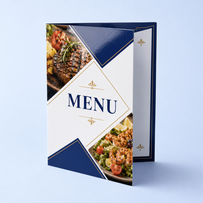 Folded Menus: restaurant marketing materials by Migo