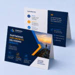 Custom folded postcards printed on 10 Pt cardstock