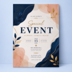 Custom invitations printed full color on premium gloss cardstock