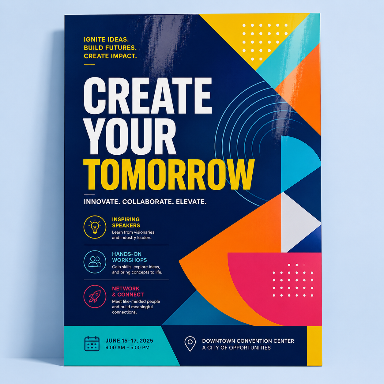 Custom bulk posters printed full color on glossy paper