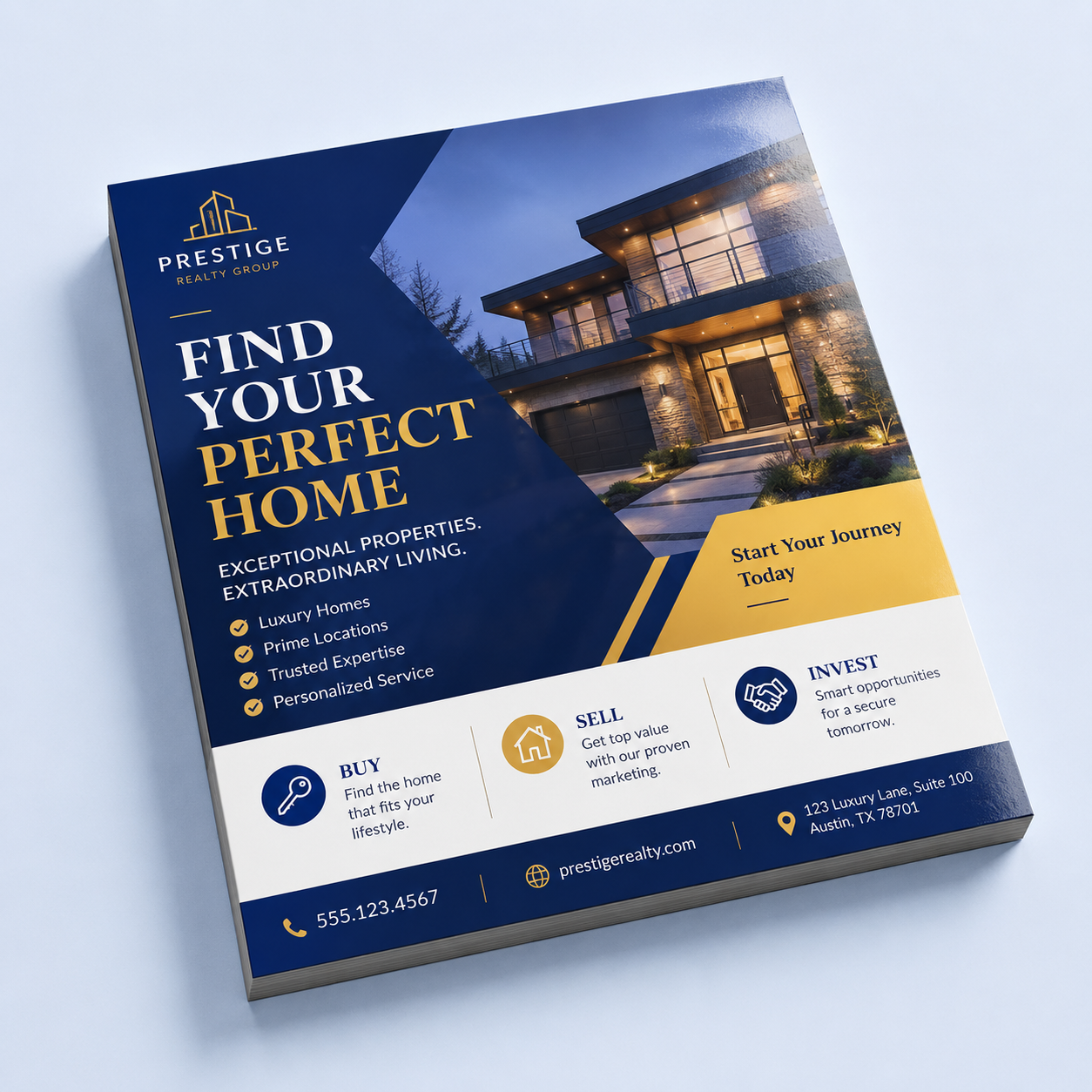 Flyers printed on 10 Pt glossy cardstock