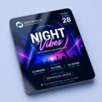 Club flyers with rounded corners
