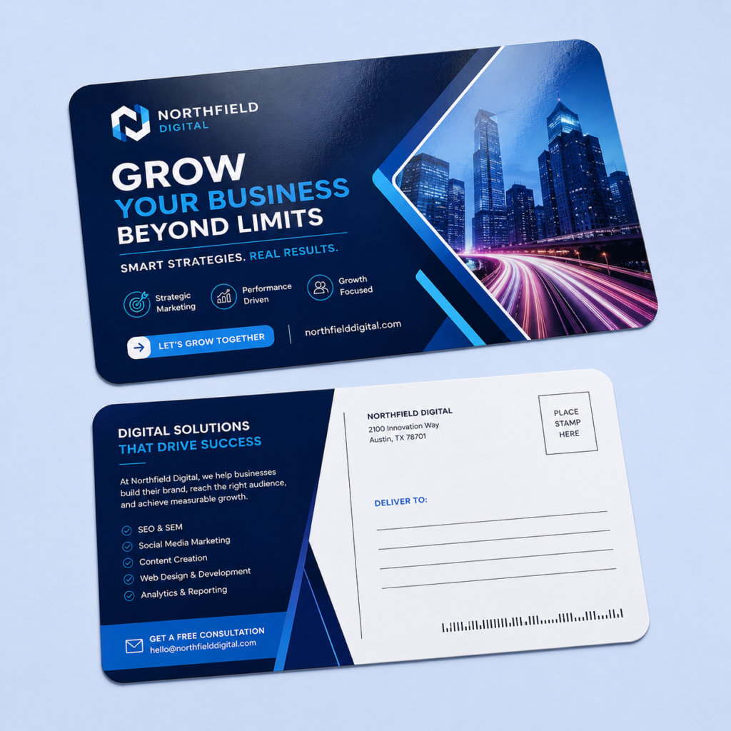Rounded postcards
