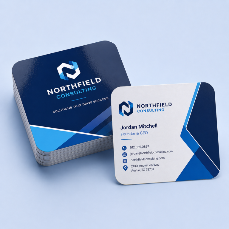Rounded Square Cards: custom marketing materials by Migo