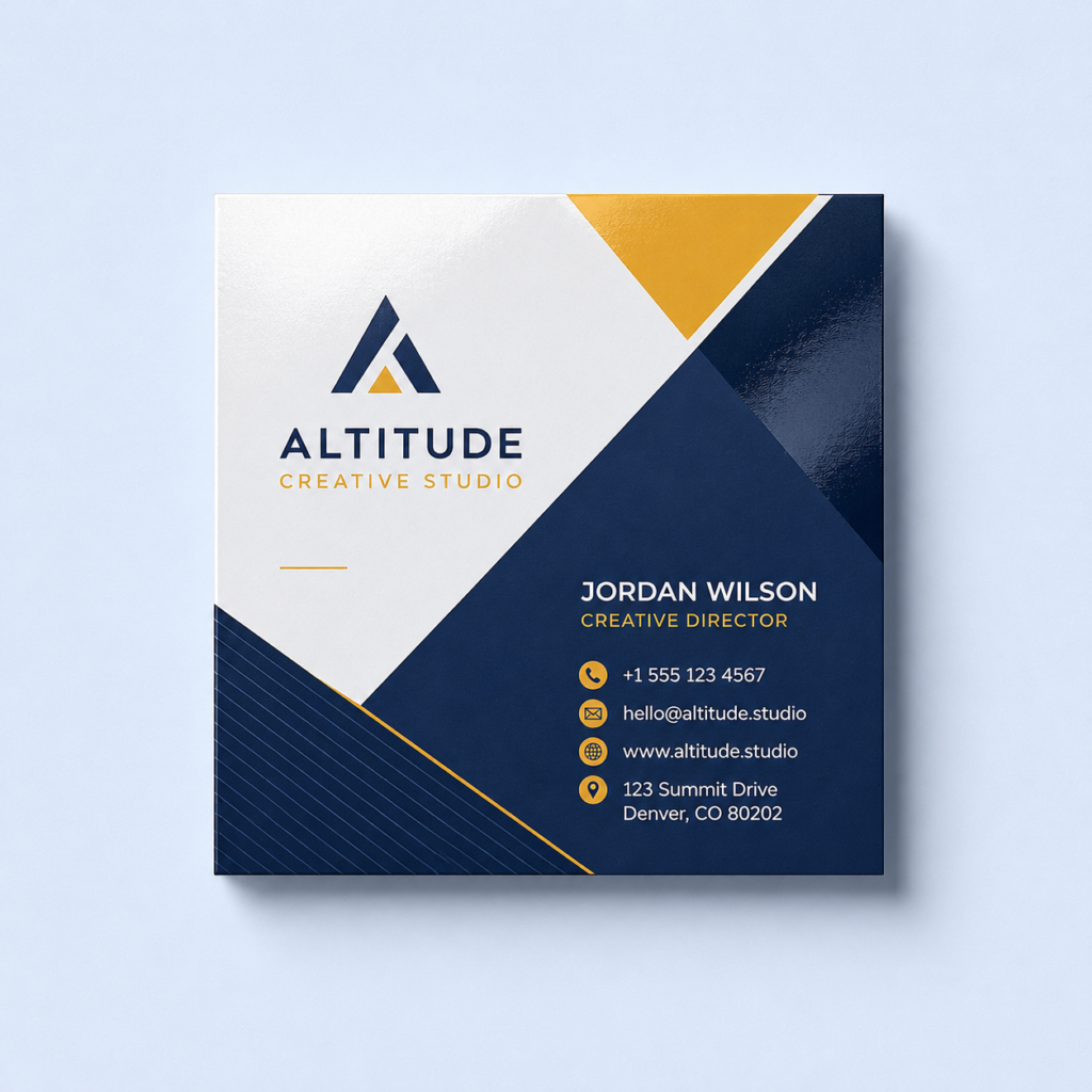 Square business cards