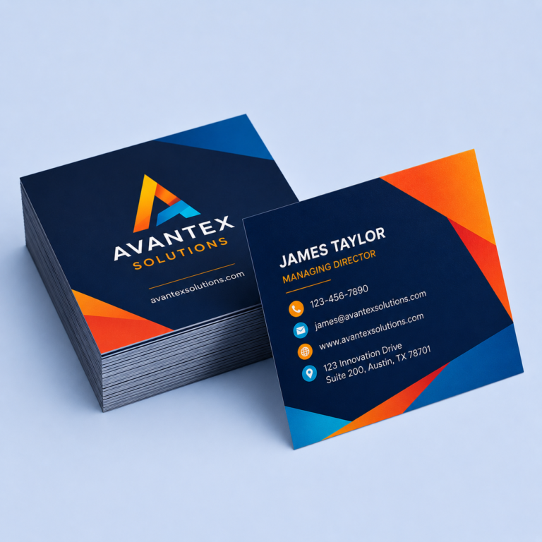 Square Business Cards: custom marketing materials by Migo