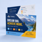 Direct mail postcard printed in full color