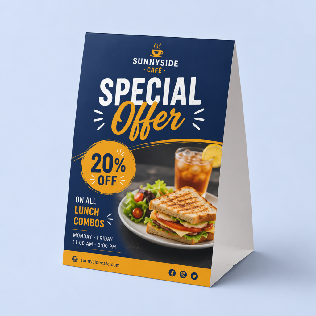 Table tent cards