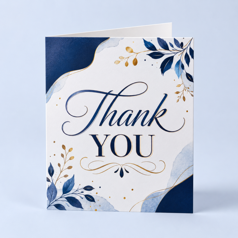 Thank You Cards: custom marketing materials by Migo