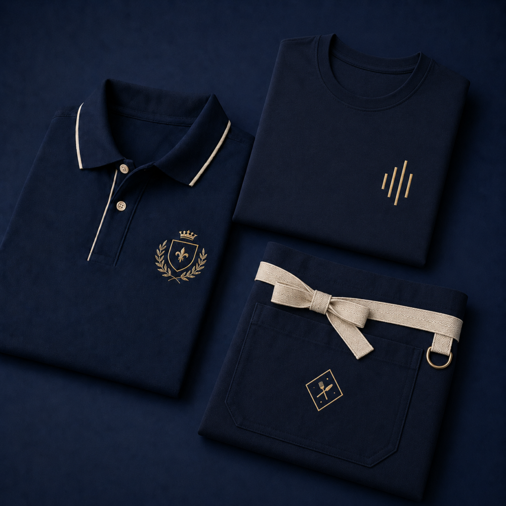 Custom embroidered apparel by Migo Services